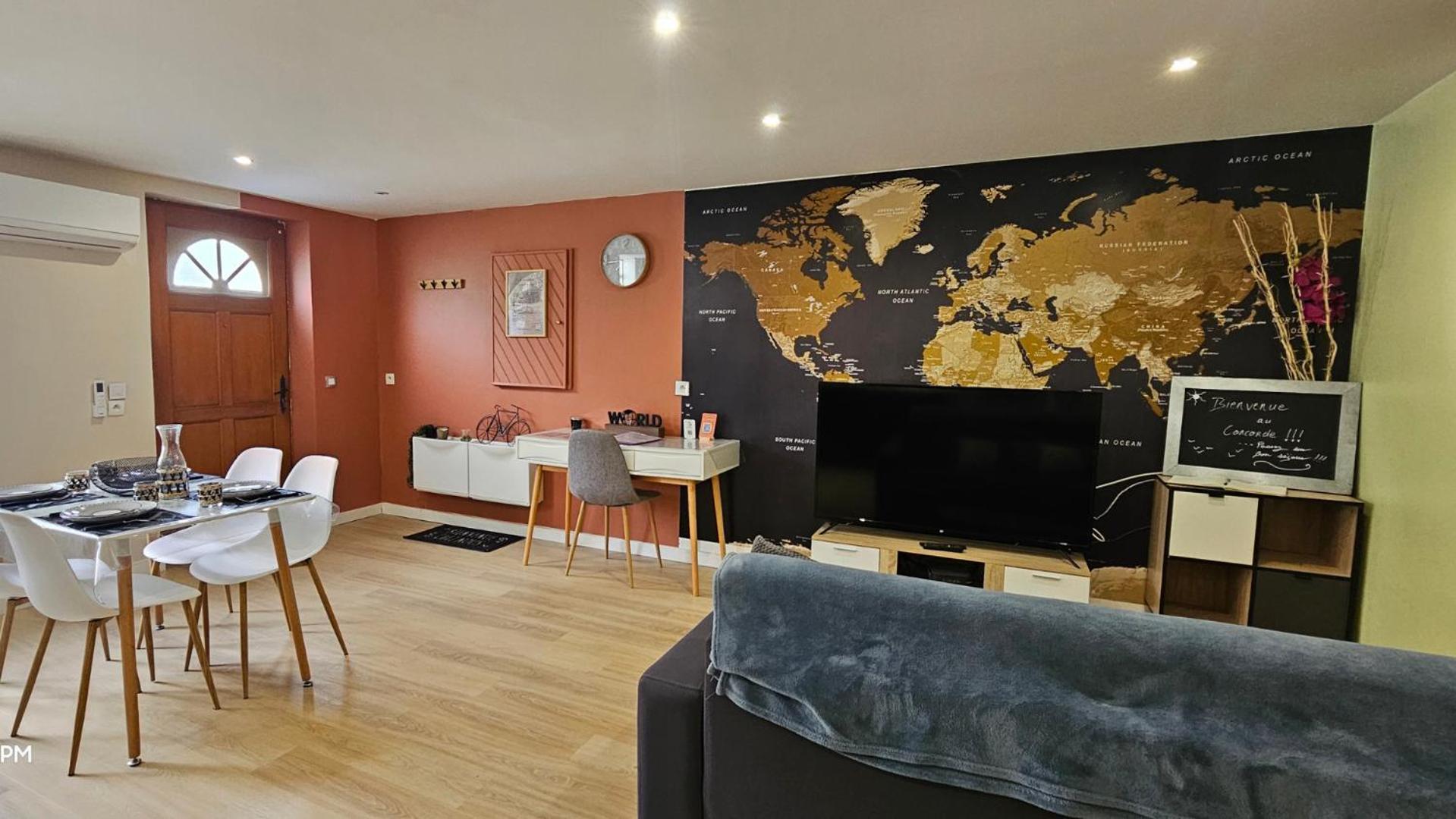 LE CONCORDE-Cosy-WIFI-Clim-Idéal-famille et pros Bram Extérieur photo