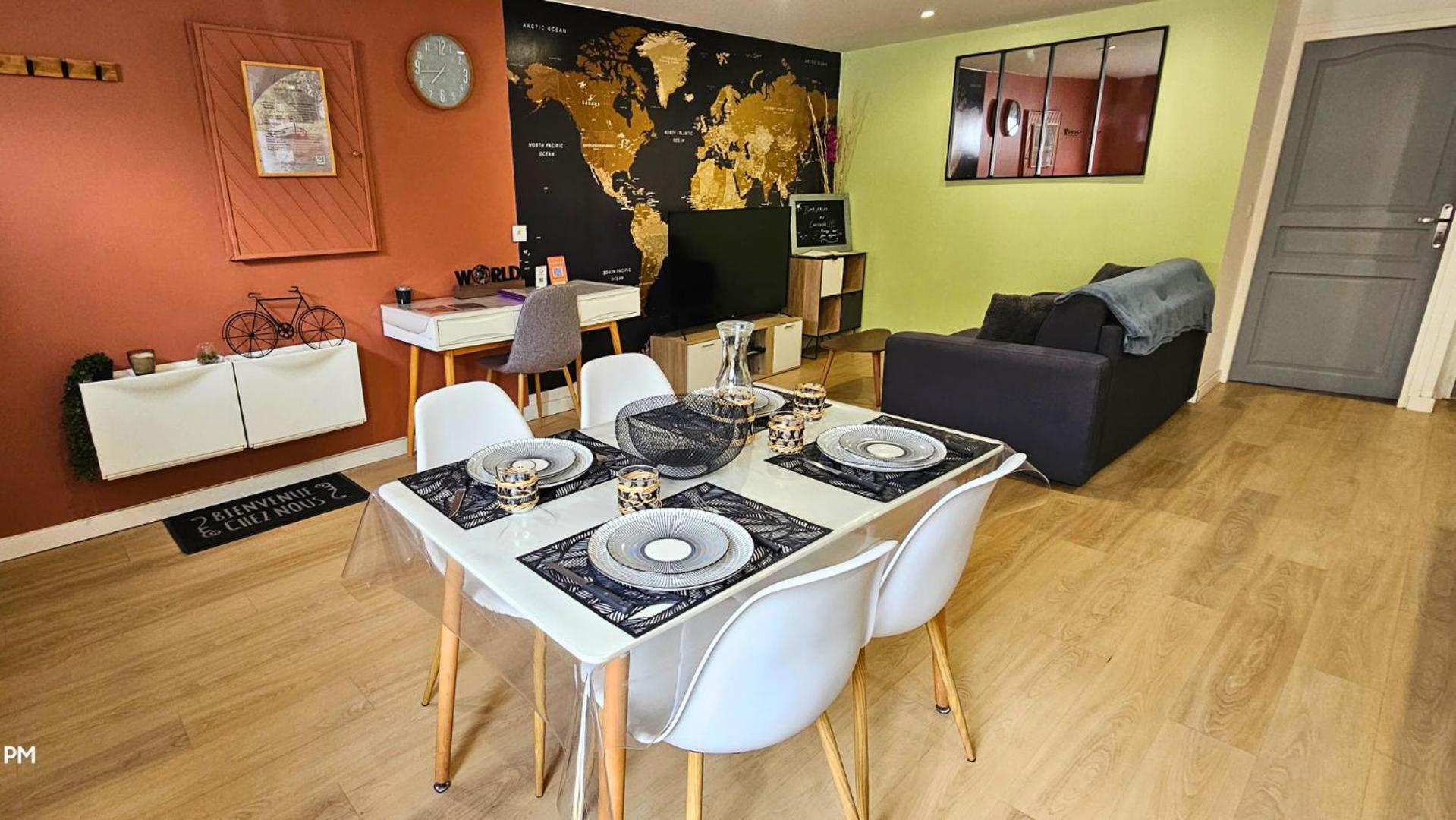 LE CONCORDE-Cosy-WIFI-Clim-Idéal-famille et pros Bram Extérieur photo